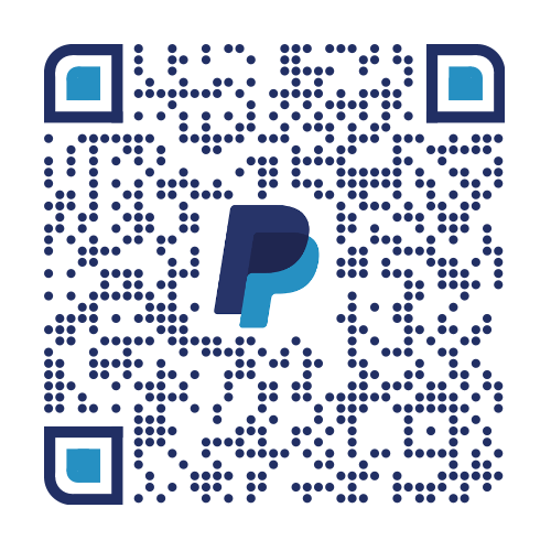 PayPal QR code for donating to Golden Threads Boutique
